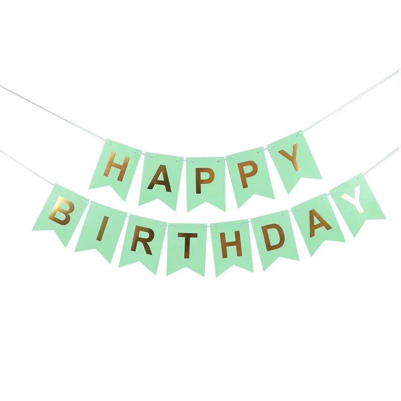 NEW Happy Birthday Banner Bunting Flag Party Decoration