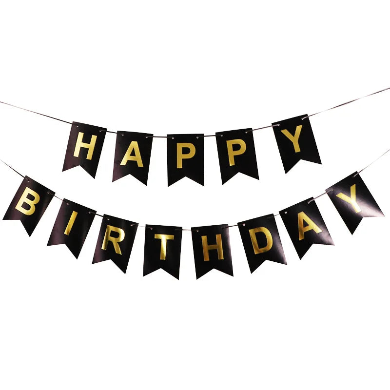 NEW Happy Birthday Banner Bunting Flag Party Decoration