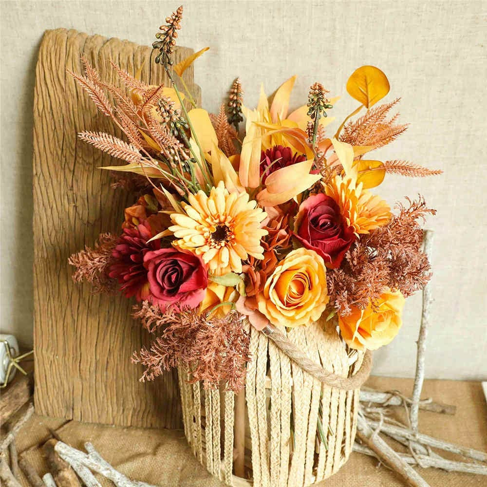 Artificial Flower Arrangements Wedding Bouquets Decor