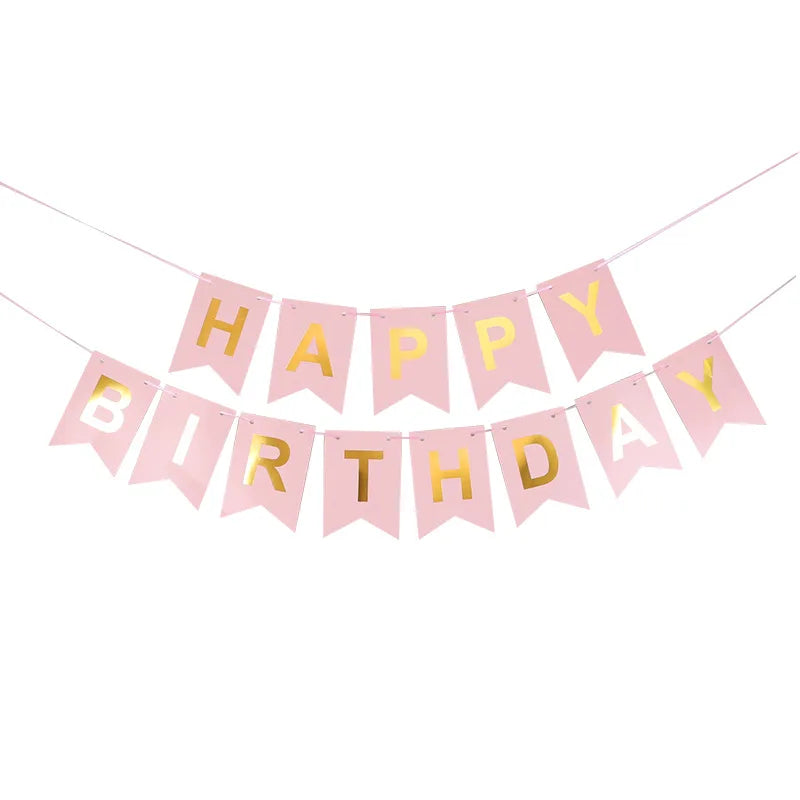 NEW Happy Birthday Banner Bunting Flag Party Decoration