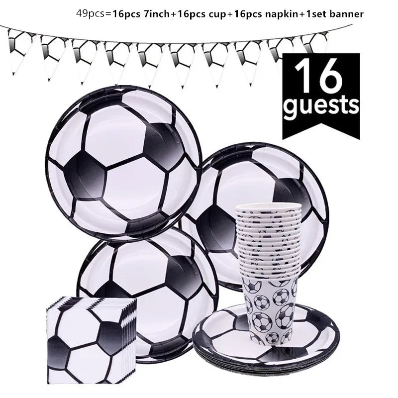 108x180cm Football Soccer Tablecloth Birthday Party Disposable Tableware