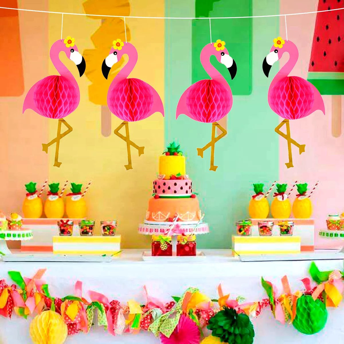 Luau Flamingo Pineapple Summer Wedding Party Birthday Hawaiian Party