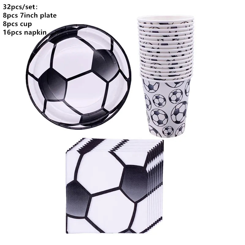 108x180cm Football Soccer Tablecloth Birthday Party Disposable Tableware